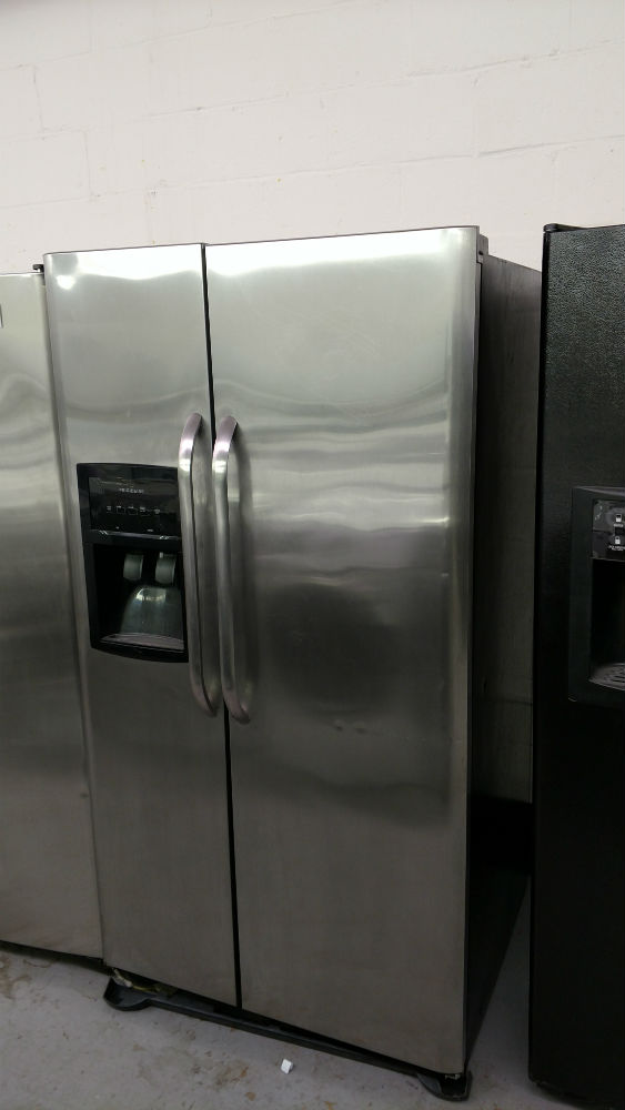 Stainless steel fridge