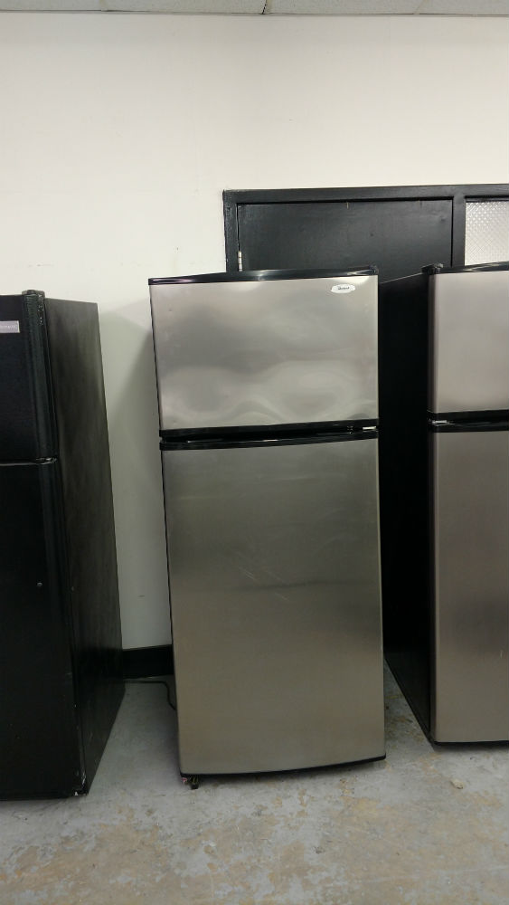 Used stainless steel fridge